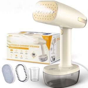 Fummux Handheld Garment Steamer Cream NWT